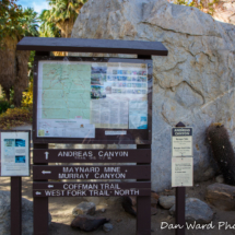 Andreas Canyon Trail Head Sign
